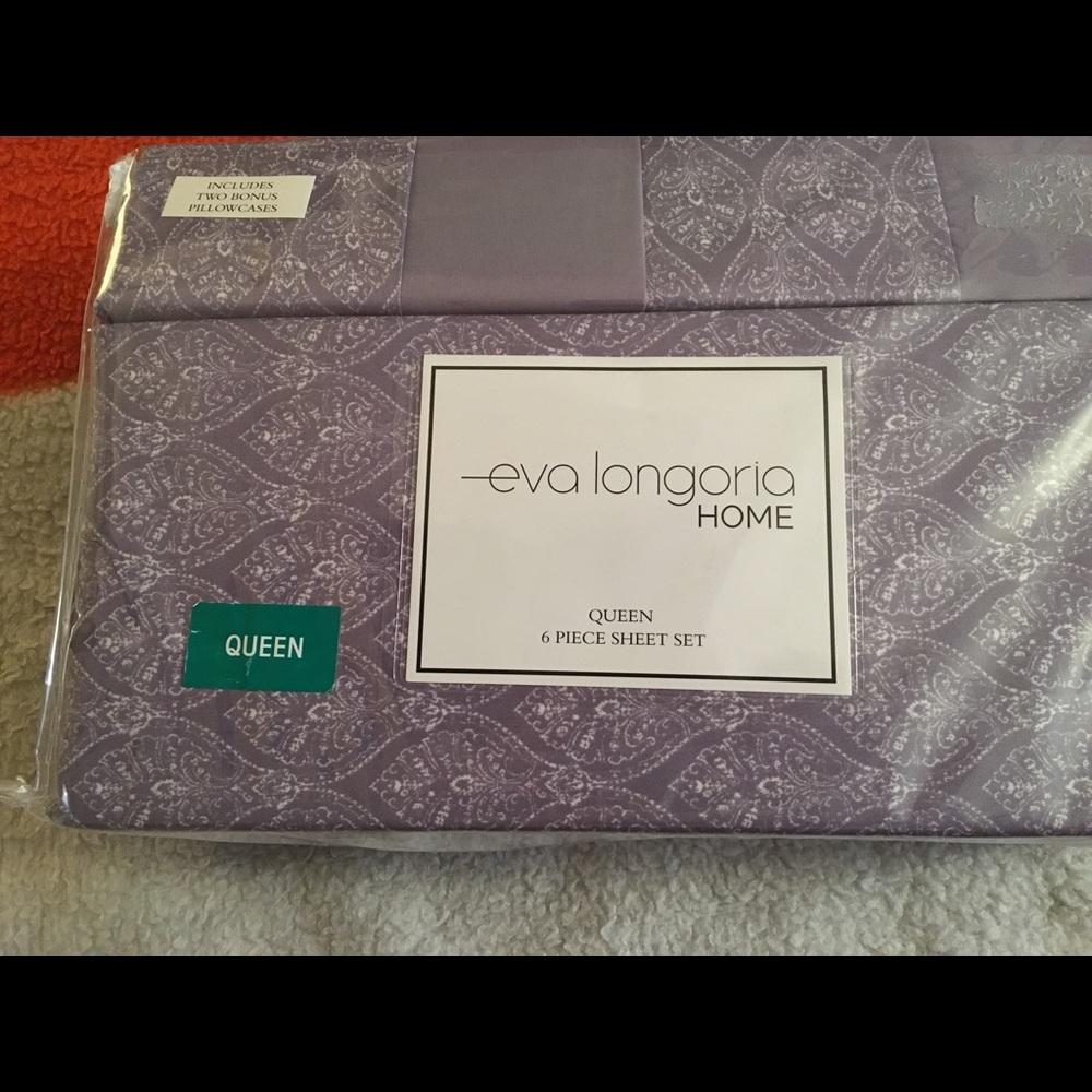 Queen Eva Longoria 6 piece sheet set